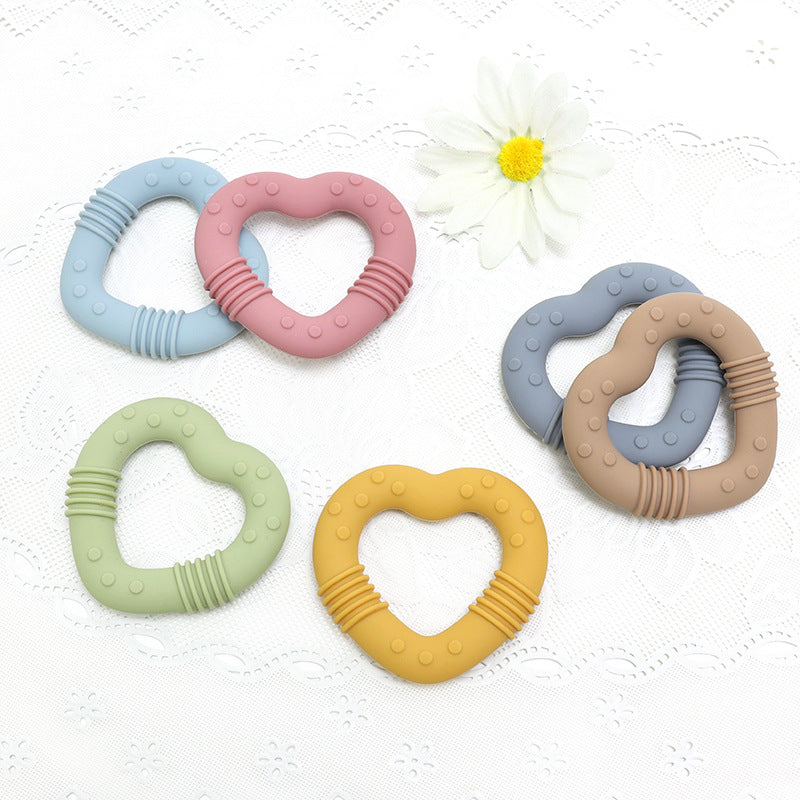 Food Grade Baby Food Supplement Love Teether Toys