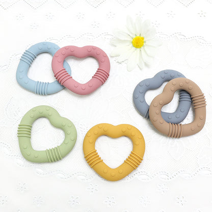 Food Grade Baby Food Supplement Love Teether Toys