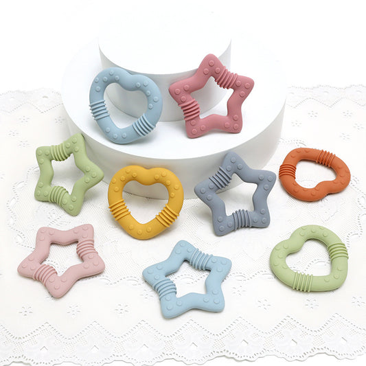 Food Grade Baby Food Supplement Love Teether Toys