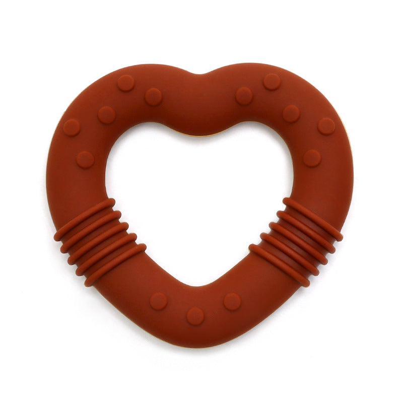 Food Grade Baby Food Supplement Love Teether Toys
