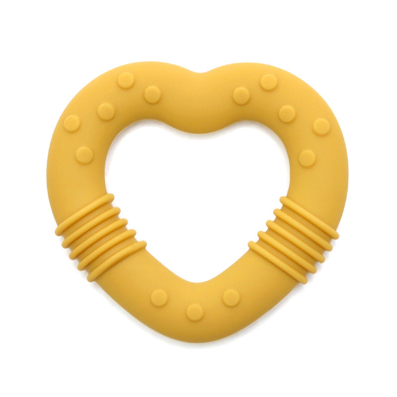 Food Grade Baby Food Supplement Love Teether Toys