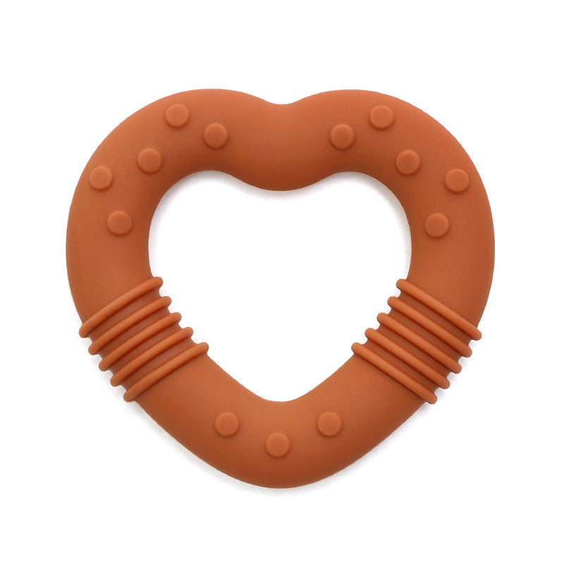 Food Grade Baby Food Supplement Love Teether Toys