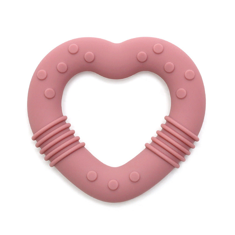 Food Grade Baby Food Supplement Love Teether Toys